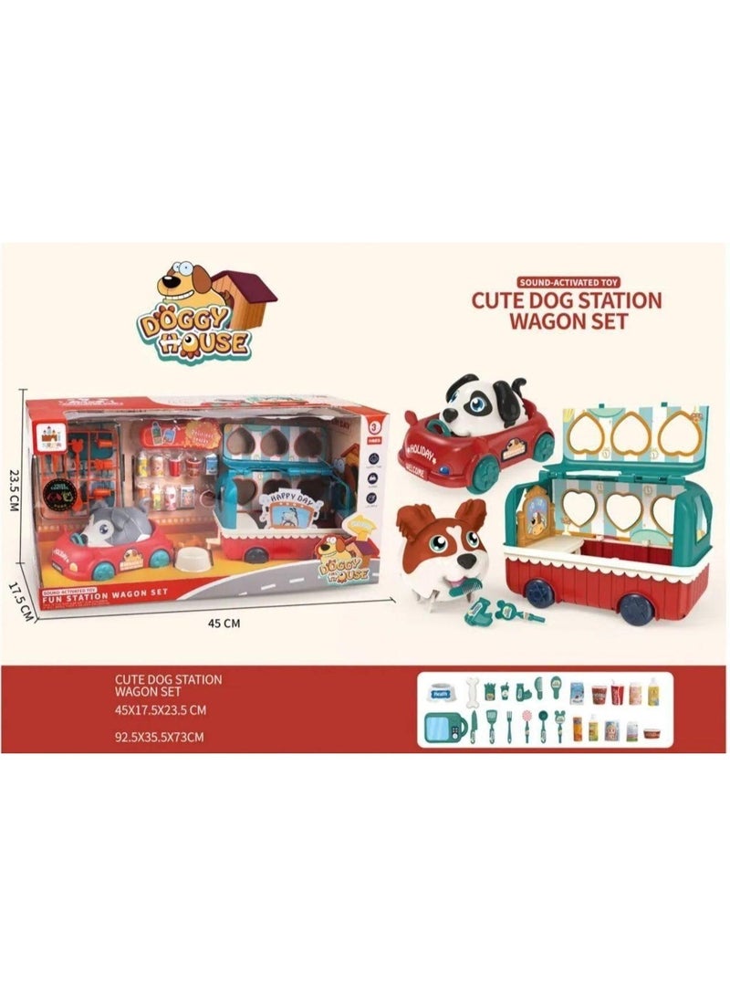 Interactive, walking, barking, voice-controlled, cute dog with fun caravan and accessories... - Image 2